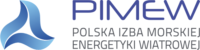 Logo Polskiej Izby Morskiej Energetyki Wiatrowej (PIMEW)